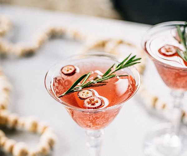 Mimosa à la canneberge